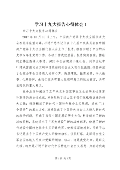 学习十九大报告心得体会1.docx