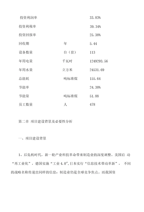 洁净煤项目可行性分析报告