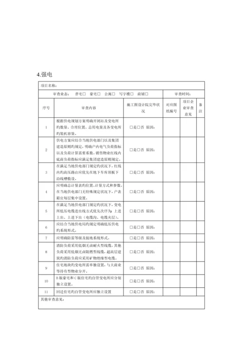 暖通空调给排水强弱电方案设计审核要点录表.docx