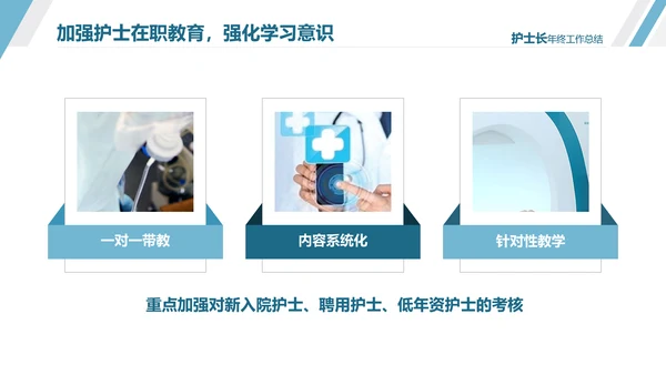 护士长年终工作总结述职报告汇报PPT模板