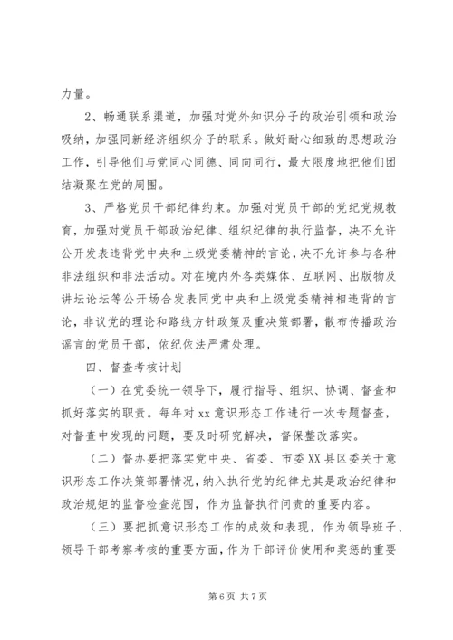 乡镇领导班子意识形态计划.docx