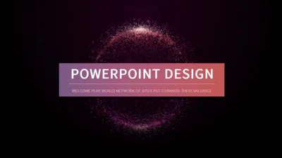 科幻量子世界通用PPT模板