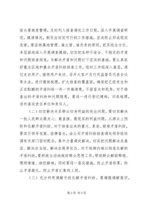 企业内部矛盾调排工作规划.docx