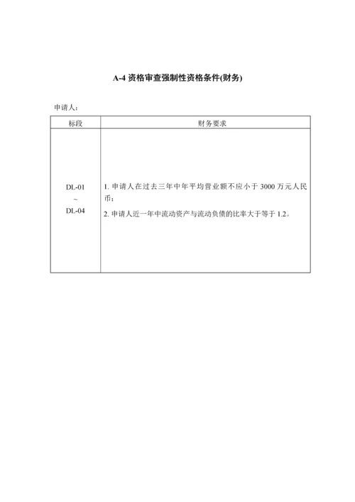 投标书附表格式大全.docx