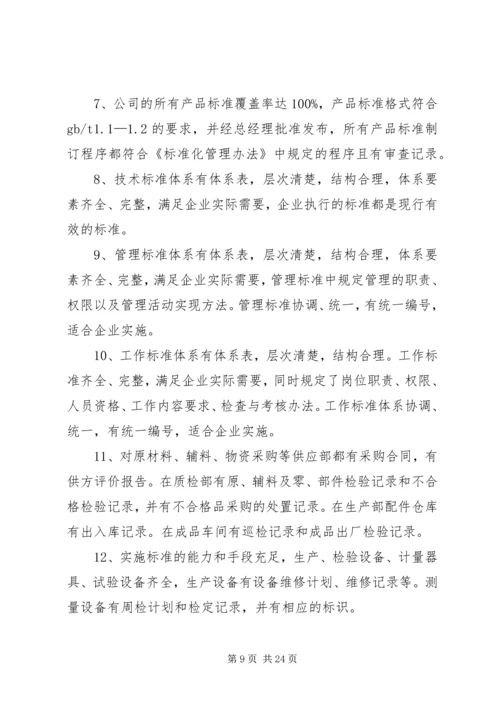 标准化工作自我评价计划.docx