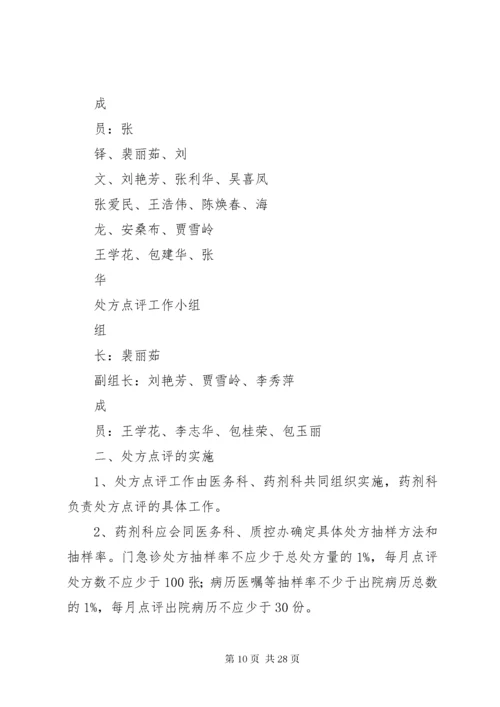 某某医院处方点评管理办法与实施细则.docx