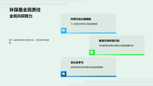 探究环保教育PPT模板