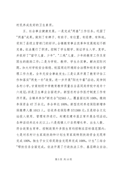 乡镇政府工作总结1.docx