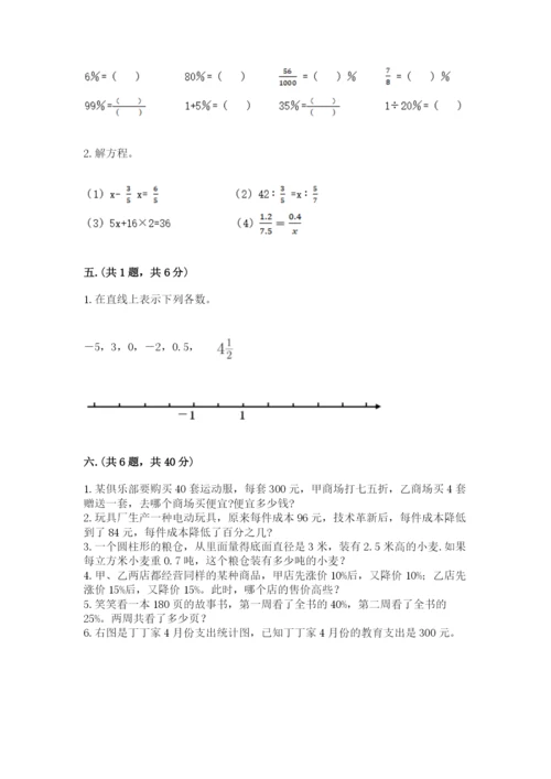 小学毕业班数学检测题含答案（精练）.docx