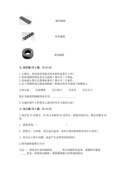 苏教版二年级下册科学期末测试卷精品含答案.docx