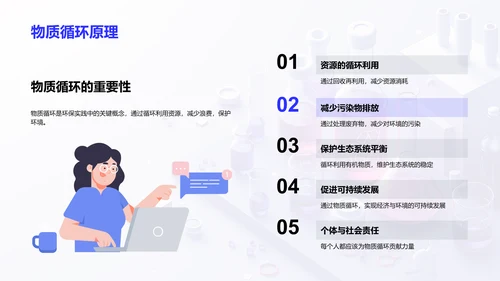 环保科学实验课PPT模板