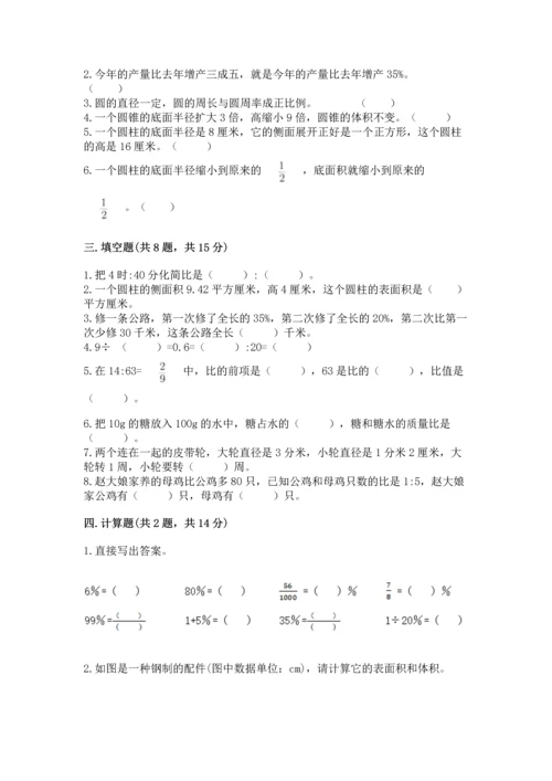 北师大版六年级下册数学期末测试卷含完整答案【考点梳理】.docx
