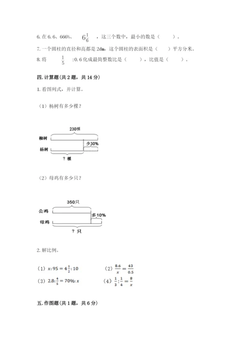 人教版六年级下册数学期末测试卷含答案（实用）.docx