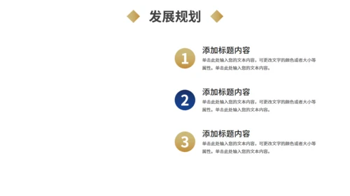 商务风商业计划书蓝金色通用PPT模板