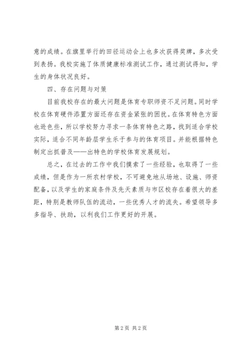 学校体育工作自查报告(2).docx
