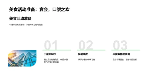 小暑社区庆祝活动策划PPT模板