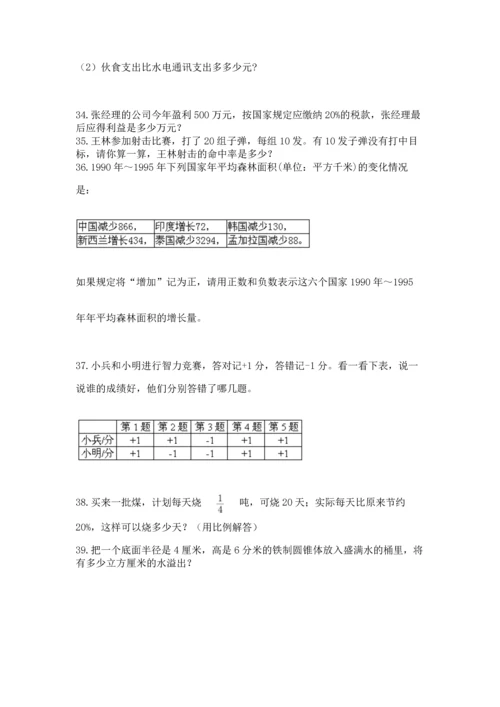 小升初数学应用题50道（含答案）.docx