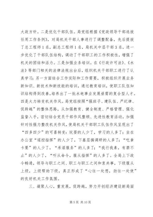 县水利局机关创建省级文明单位的自查报告 (3).docx