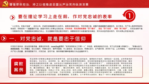 走在前作表率坚决扛起全面从严治党的使命担当ppt