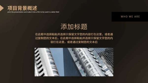 大气硬实力商业项目计划书通用PPT模板