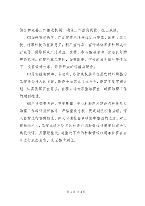 集中治理农村杆线乱拉工作的实施方案.docx