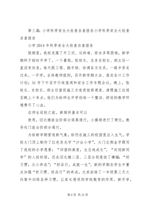 二0一0年秋季安全大检查自查报告.docx