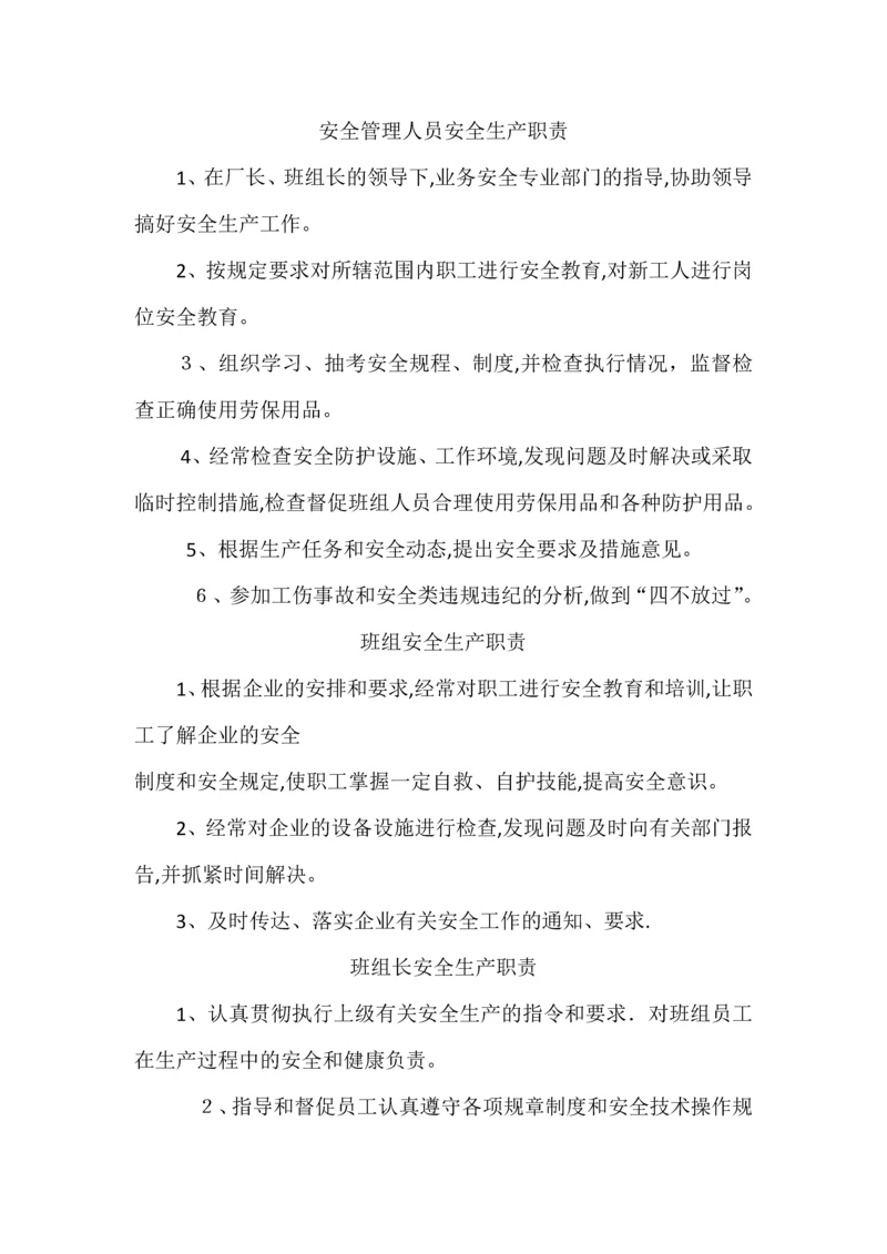 安全管理人员安全生产职责.docx