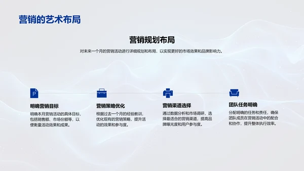 营销月报汇总PPT模板