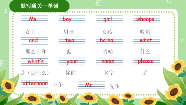 Module 2（复习课件）-2023-2024学年三年级英语上册期末核心考点集训（外研版三起）(共