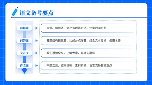 蓝色插画风高考专题学长学姐经验分享