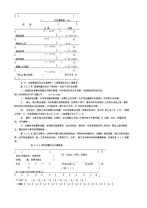 渠道防渗工程技术规范