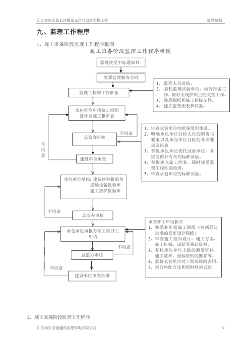 如东洋口运河大桥工程监理规划(内.docx