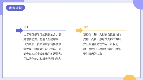 大学生班长竞选大一新生入学班长竞选个人介绍PPT模版