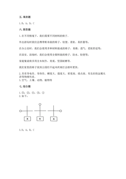 教科版科学二年级上册《期末测试卷》及参考答案（培优a卷）.docx