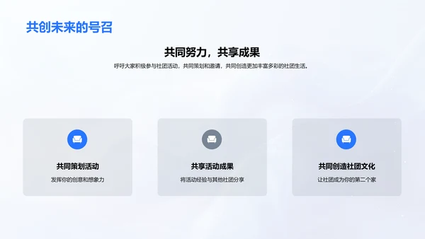 社团活动历程及展望PPT模板