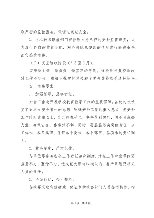 学校安全隐患排查整治方案 (3).docx