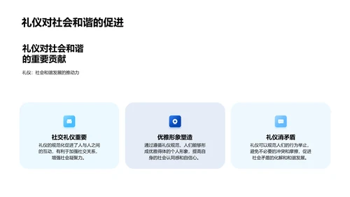 礼仪知识与生活实践PPT模板