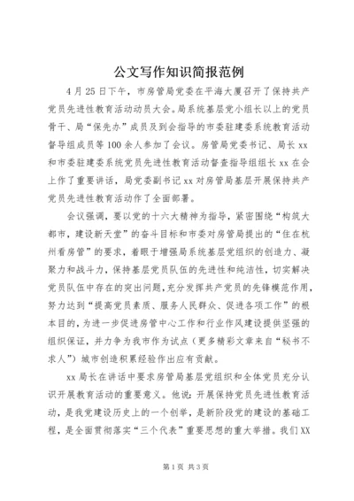 公文写作知识简报范例 (2).docx