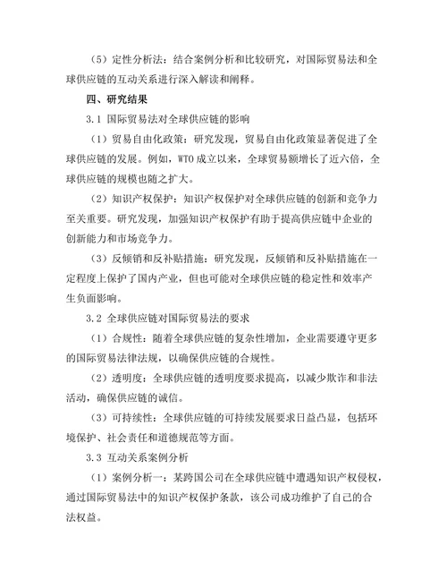 国际贸易法与全球供应链的互动