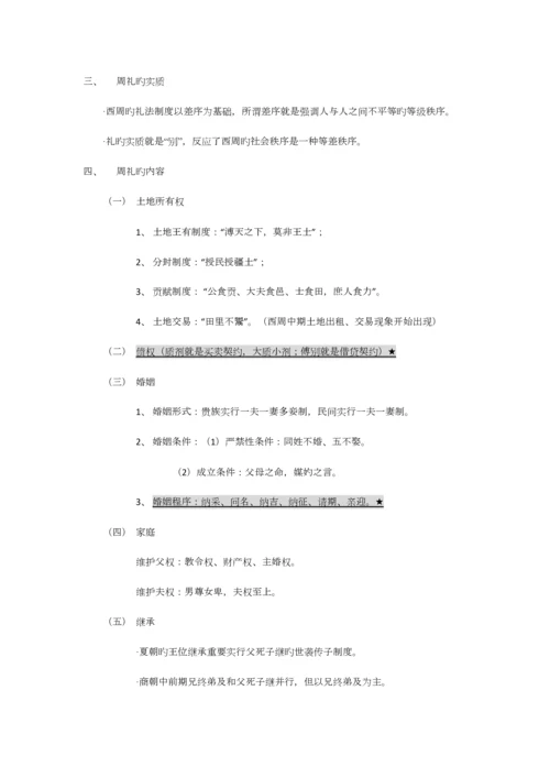 2023年中国法制史笔记全整理.docx