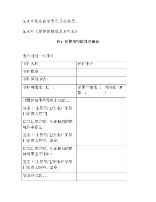 XX公司安全预警机制管理程序.docx