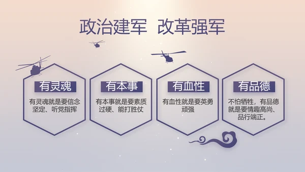 八一部队军事工作总结汇报动态PPT模板