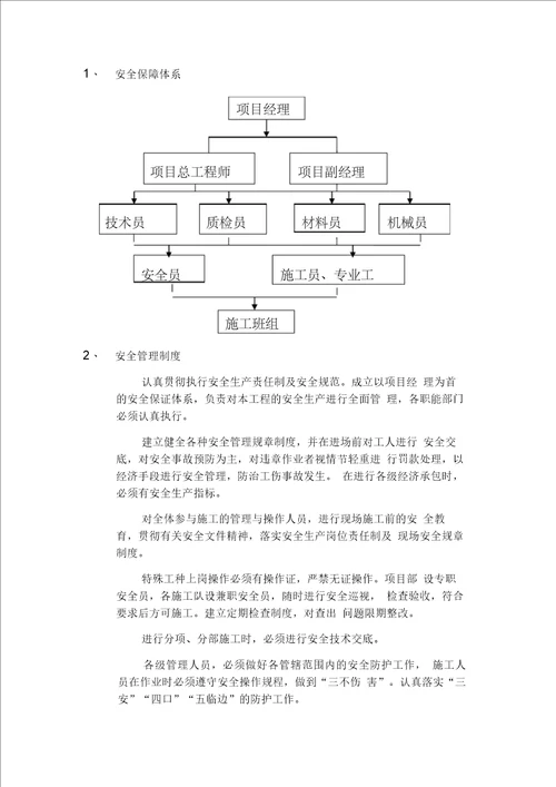 安全管理保障措施