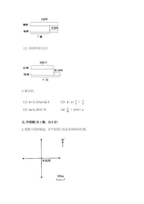 临夏县六年级下册数学期末测试卷精品加答案.docx