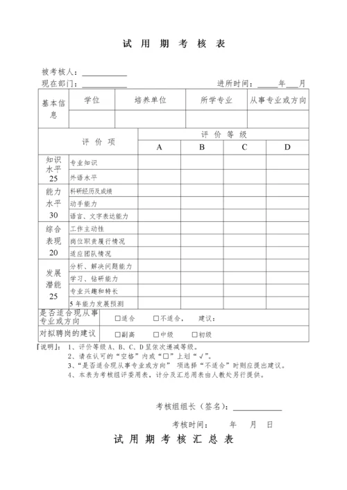 试用期考核表.docx