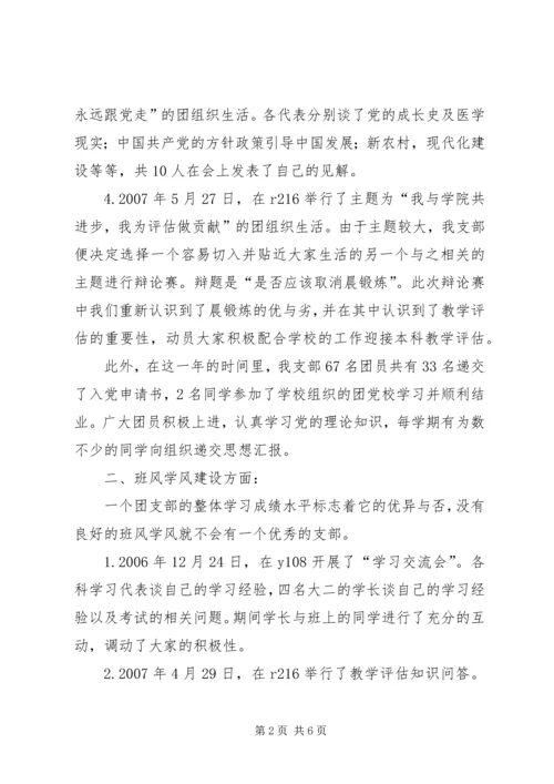 优秀团支部推荐材料.docx