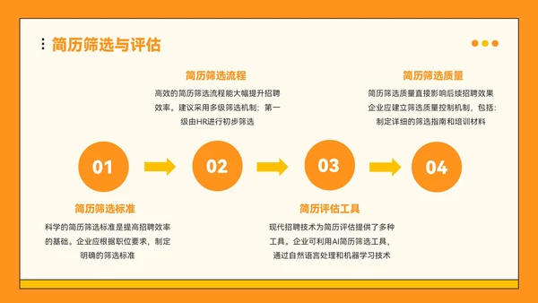 橙色插画风企业校招PPT模板
