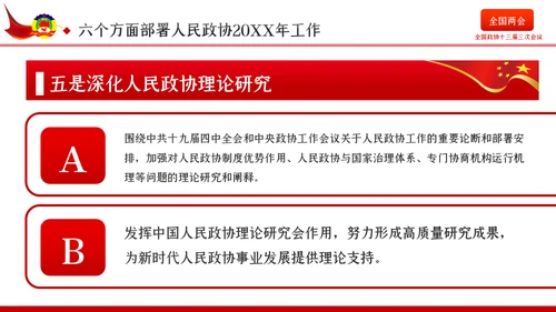 全国两会政协会议工作报告学习解读党政党课PPT