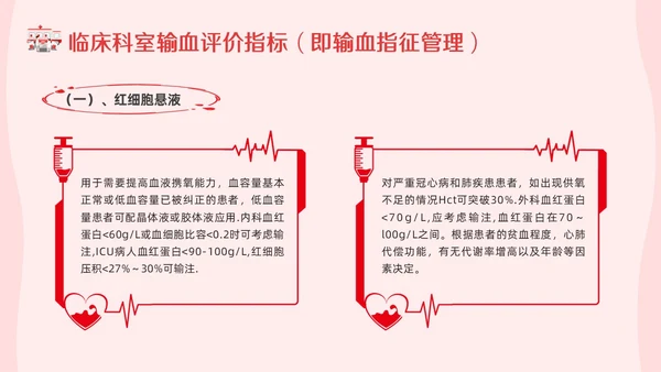 红色插画输血制度PPT模板宣传PPT动态PPT医疗护理