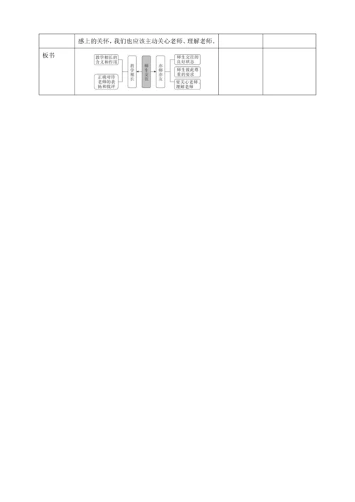 【核心素养目标】6.2 师生交往 教案（表格式）